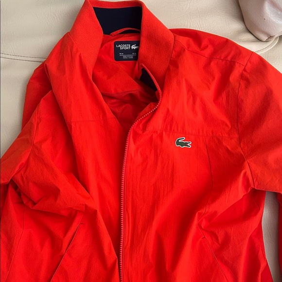 Lacoste Men's Vibrant Orange Windbreaker - Picture 1 of 8